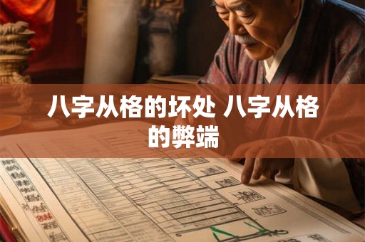 八字从格的坏处 八字从格的弊端