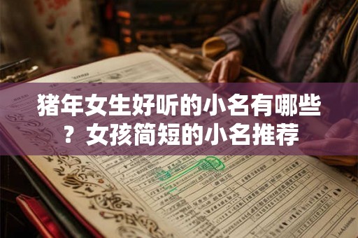 猪年女生好听的小名有哪些？女孩简短的小名推荐