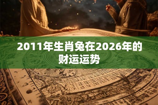 2011年生肖兔在2026年的财运运势