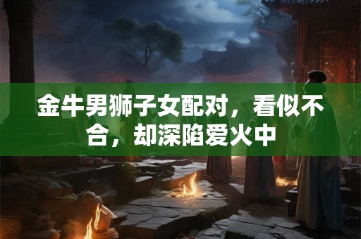 金牛男狮子女配对，看似不合，却深陷爱火中