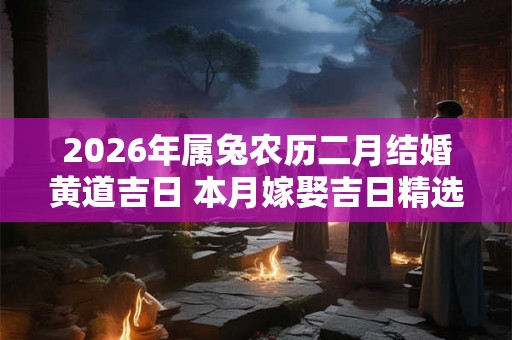 2026年属兔农历二月结婚黄道吉日 本月嫁娶吉日精选 2026年属兔农历二月结婚黄道吉日 本月嫁娶吉日精选
