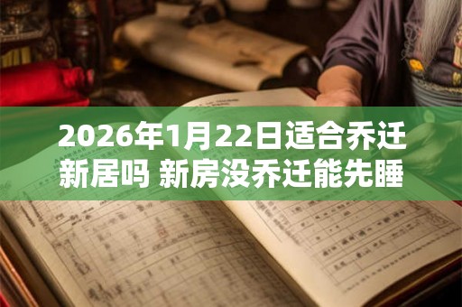 2026年1月22日适合乔迁新居吗 新房没乔迁能先睡一晚吗