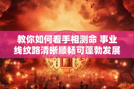 教你如何看手相测命 事业线纹路清晰顺畅可蓬勃发展