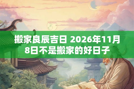 搬家良辰吉日 2026年11月8日不是搬家的好日子