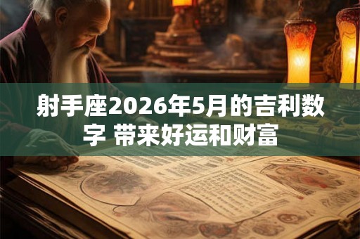 射手座2026年5月的吉利数字 带来好运和财富