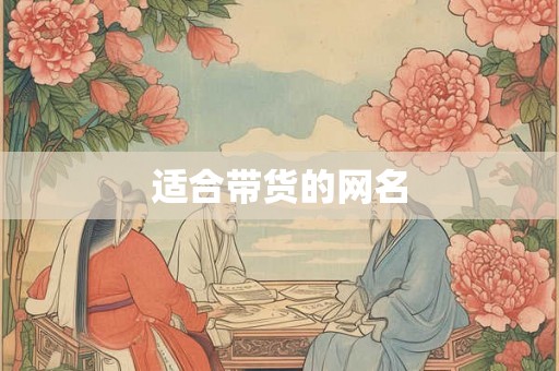 适合带货的网名