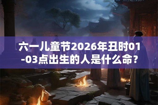 六一儿童节2026年丑时01-03点出生的人是什么命？