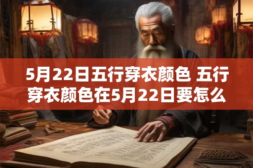 5月22日五行穿衣颜色 五行穿衣颜色在5月22日要怎么搭配