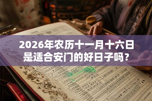 2026年农历十一月十六日是适合安门的好日子吗？