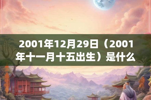 2001年12月29日（2001年十一月十五出生）是什么命_命运如何