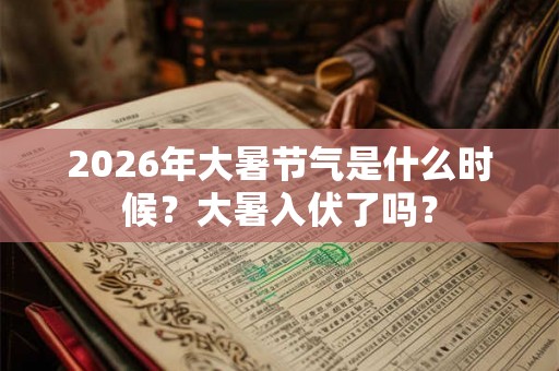 2026年大暑节气是什么时候？大暑入伏了吗？