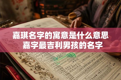 嘉琪名字的寓意是什么意思  嘉字最吉利男孩的名字