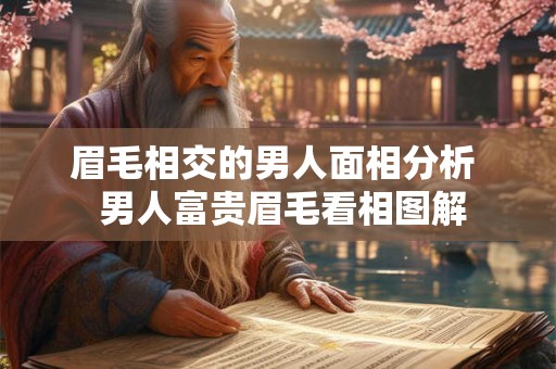 眉毛相交的男人面相分析  男人富贵眉毛看相图解
