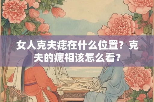 女人克夫痣在什么位置？克夫的痣相该怎么看？