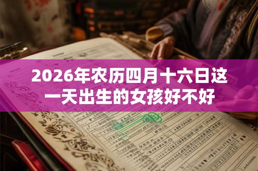 2026年农历四月十六日这一天出生的女孩好不好