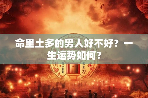 命里土多的男人好不好？一生运势如何？
