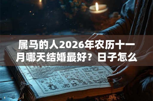 属马的人2026年农历十一月哪天结婚最好？日子怎么选？
