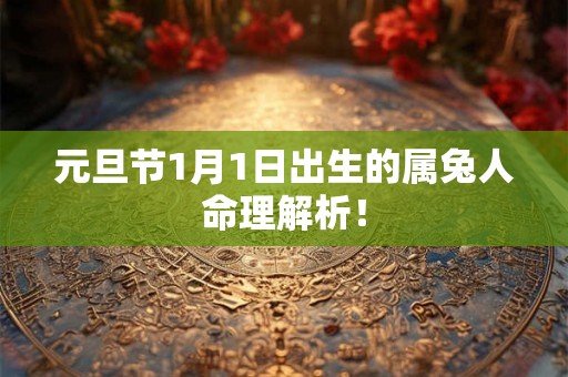 元旦节1月1日出生的属兔人命理解析! 元旦节1月1日出生的属兔人命理解析!