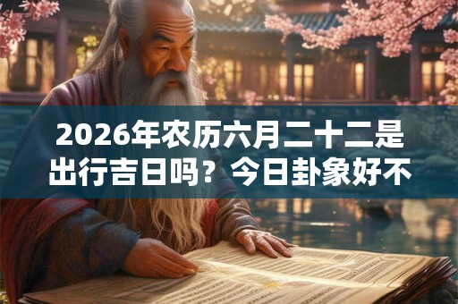 2026年农历六月二十二是出行吉日吗？今日卦象好不好？