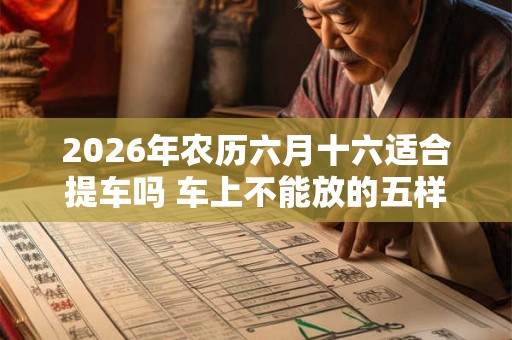 2026年农历六月十六适合提车吗 车上不能放的五样东西是什么