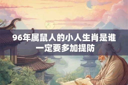96年属鼠人的小人生肖是谁 一定要多加提防