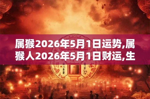 属猴2026年5月1日运势,属猴人2026年5月1日财运,生肖猴2026年5月1日运势