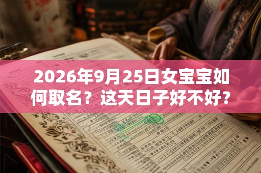 2026年9月25日女宝宝如何取名？这天日子好不好？