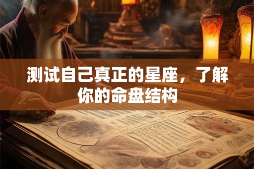测试自己真正的星座,了解你的命盘结构 测试自己真正的星座,了解你的命盘结构