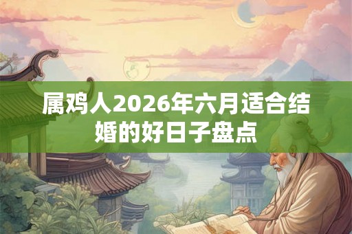 属鸡人2026年六月适合结婚的好日子盘点 属鸡人2026年六月适合结婚的好日子盘点