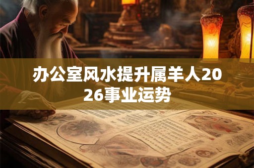 办公室风水提升属羊人2026事业运势
