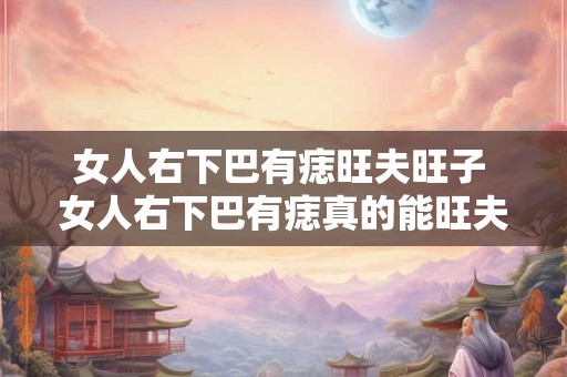 女人右下巴有痣旺夫旺子 女人右下巴有痣真的能旺夫旺子吗
