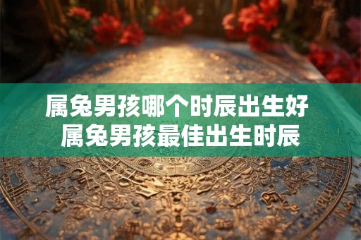 属兔男孩哪个时辰出生好 属兔男孩最佳出生时辰