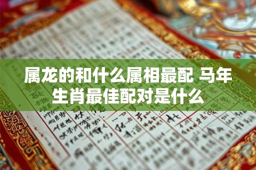 属龙的和什么属相最配 马年生肖最佳配对是什么 属龙的和什么属相最配 马年生肖最佳配对是什么