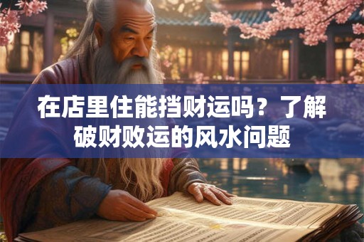 在店里住能挡财运吗？了解破财败运的风水问题