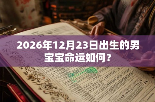 2026年12月23日出生的男宝宝命运如何? 2026年12月23日出生的男宝宝命运如何?