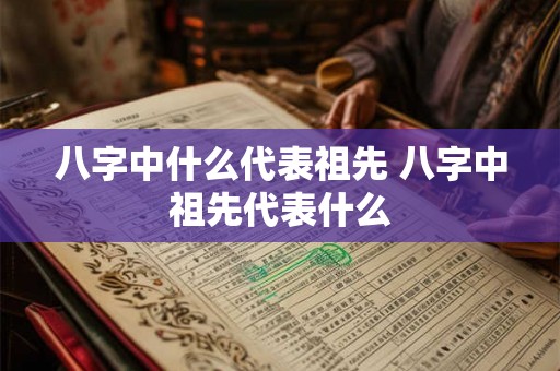 八字中什么代表祖先 八字中祖先代表什么 八字中什么代表祖先 八字中祖先代表什么