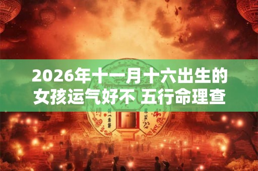 2026年十一月十六出生的女孩运气好不 五行命理查询