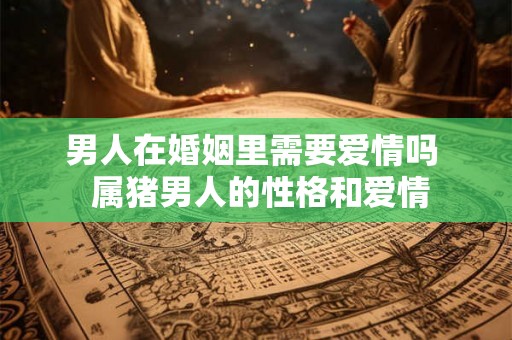 男人在婚姻里需要爱情吗  属猪男人的性格和爱情