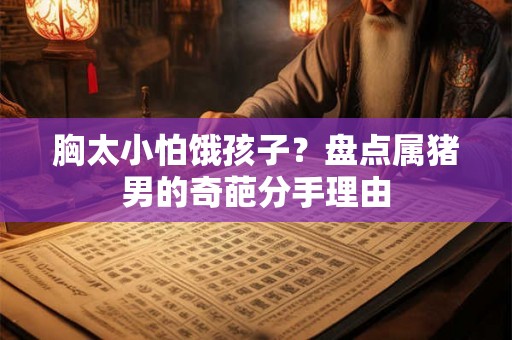 胸太小怕饿孩子？盘点属猪男的奇葩分手理由
