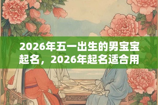 2026年五一出生的男宝宝起名，2026年起名适合用什么字？