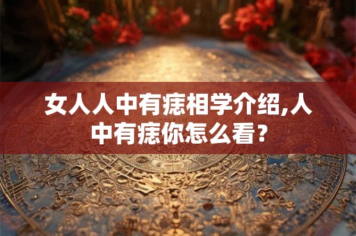 女人人中有痣相学介绍,人中有痣你怎么看？