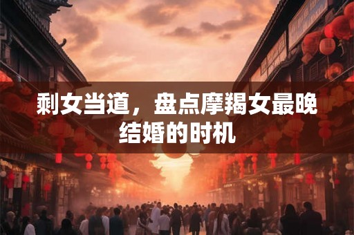 剩女当道,盘点摩羯女最晚结婚的时机 剩女当道,盘点摩羯女最晚结婚的时机