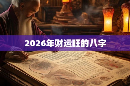 2026年财运旺的八字 2026年财运旺的八字