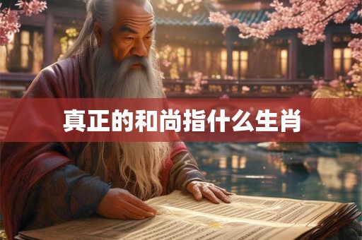 真正的和尚指什么生肖 真正的和尚指什么生肖