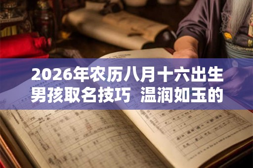 2026年农历八月十六出生男孩取名技巧  温润如玉的名字