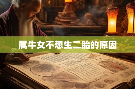 属牛女不想生二胎的原因
