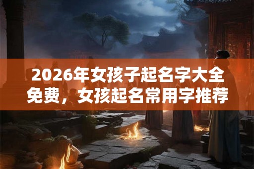 2026年女孩子起名字大全免费,女孩起名常用字推荐! 2026年女孩子起名字大全免费,女孩起名常用字推荐!