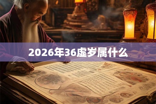 2026年36虚岁属什么