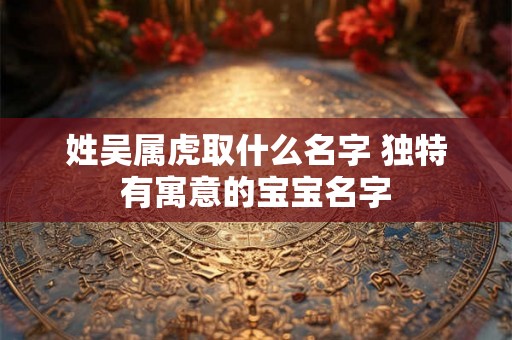 姓吴属虎取什么名字 独特有寓意的宝宝名字