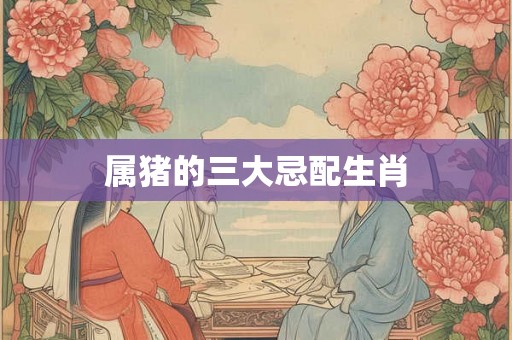 属猪的三大忌配生肖